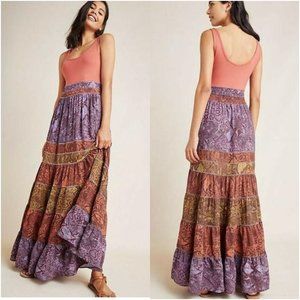 NWT Anthropologie Colima Snake Print Tank Maxi Dress Plus Size 2X